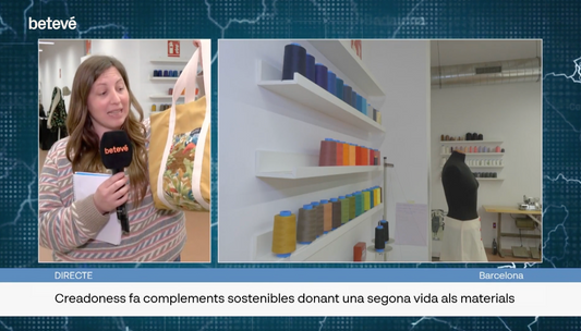 Entrevista Betevé: “Producimos piezas ecodiseñadas. El 40% de las telas que utilizamos son recicladas"