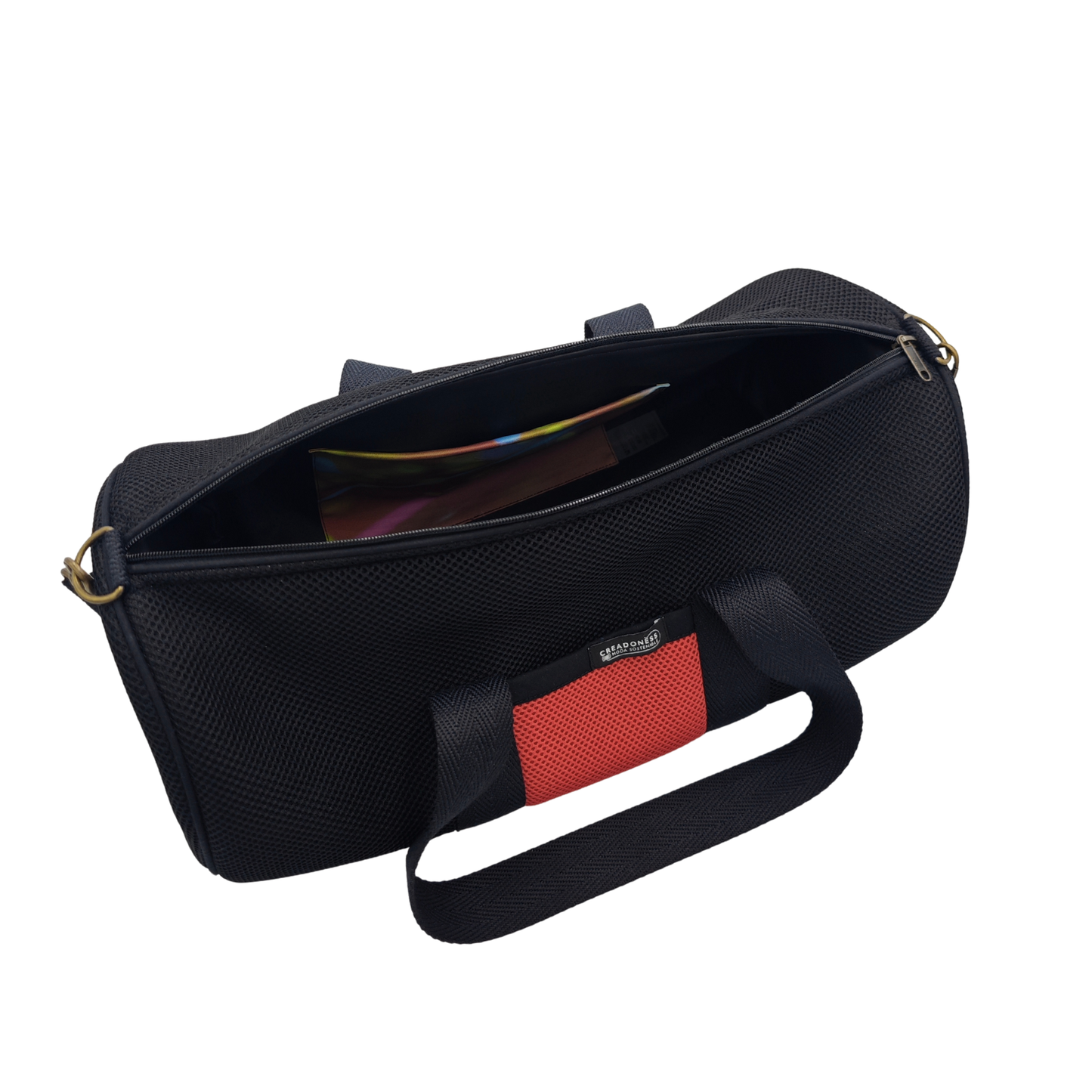 Bolso Deportivo Negro-Salmón