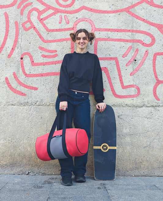 Bolso Deportivo Salmón-Gris