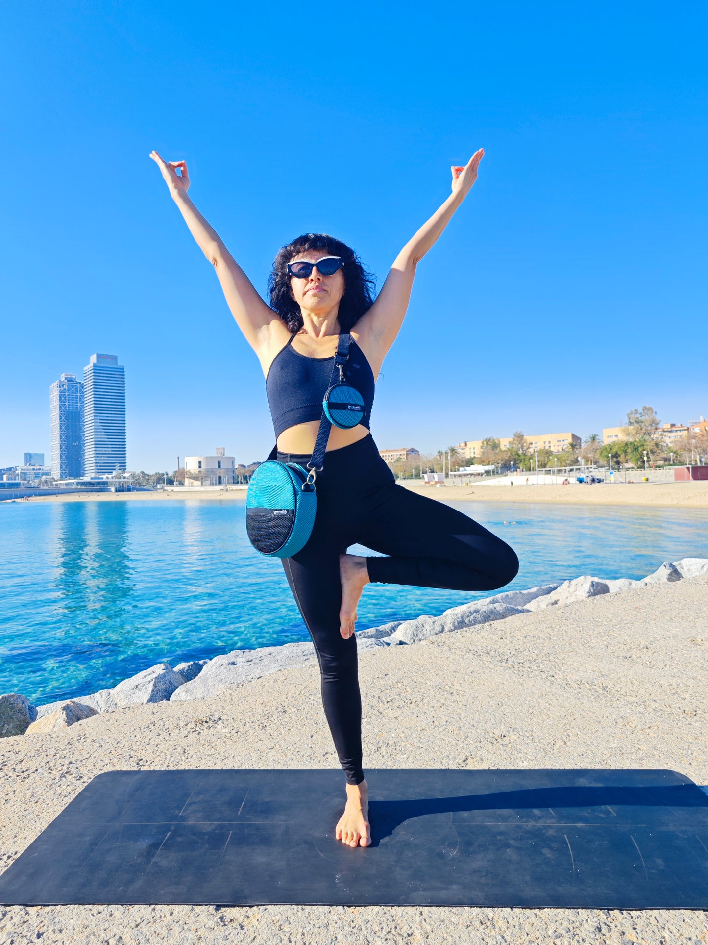 Bolso Circular con Monedero Verde