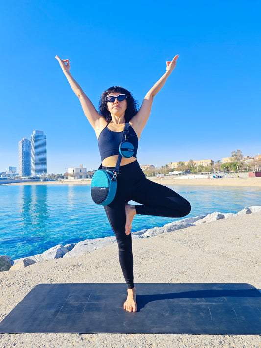 Bolso Circular con Monedero Verde