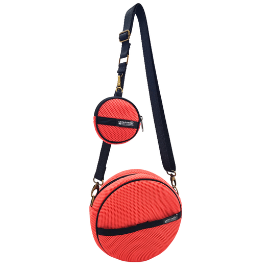 Bolso Circular con Monedero Full Salmón