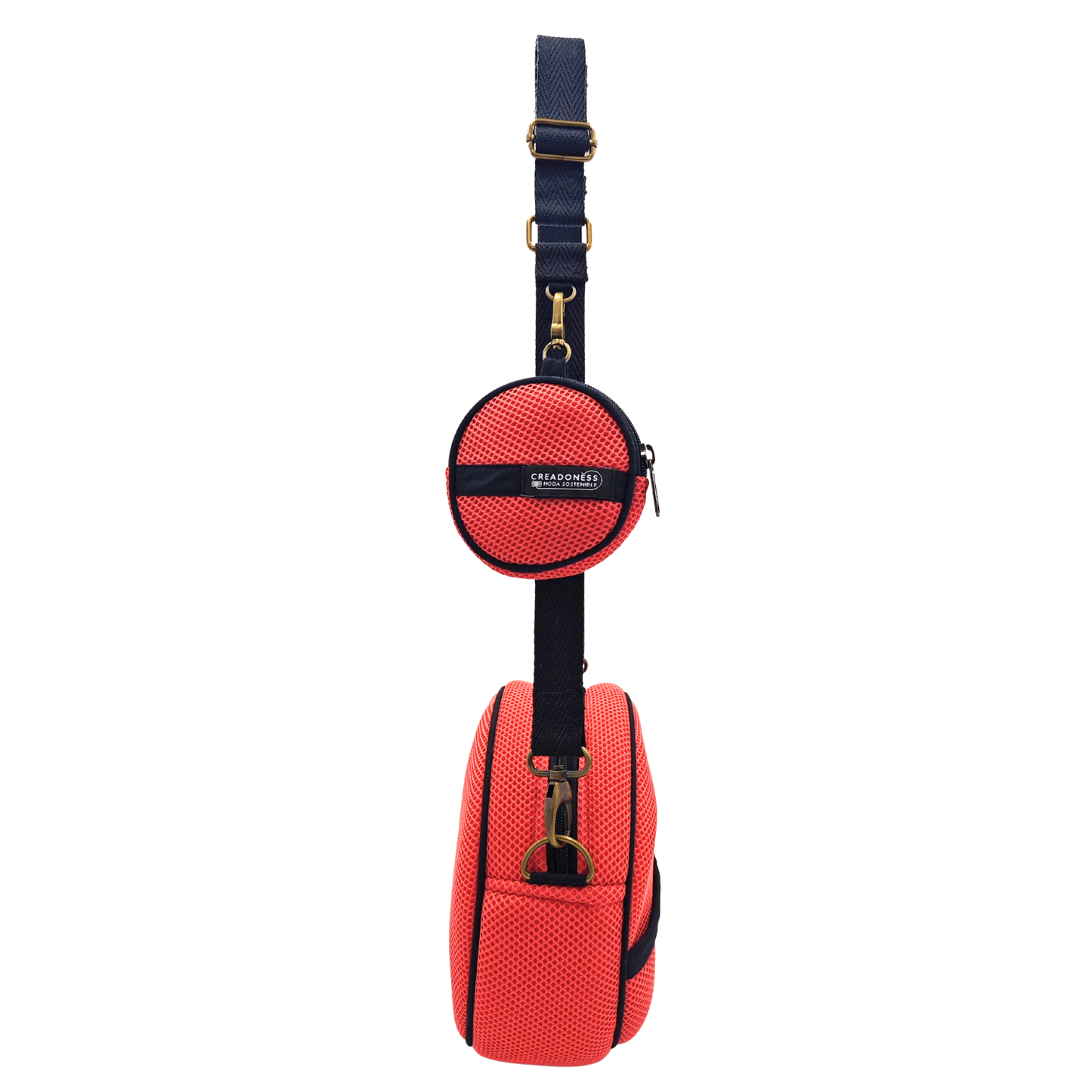 Bolso Circular con Monedero Full Salmón