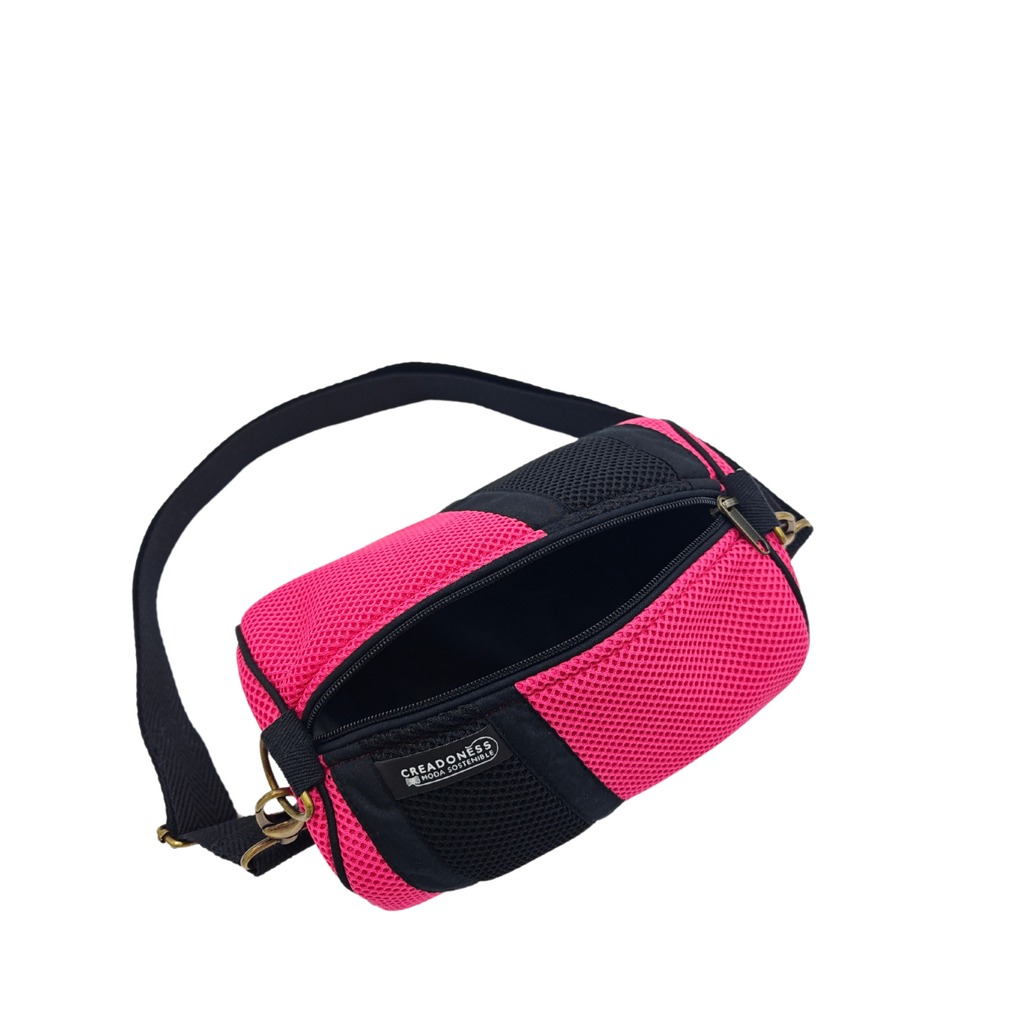 Mini Bolso Básico Fucsia-Negro
