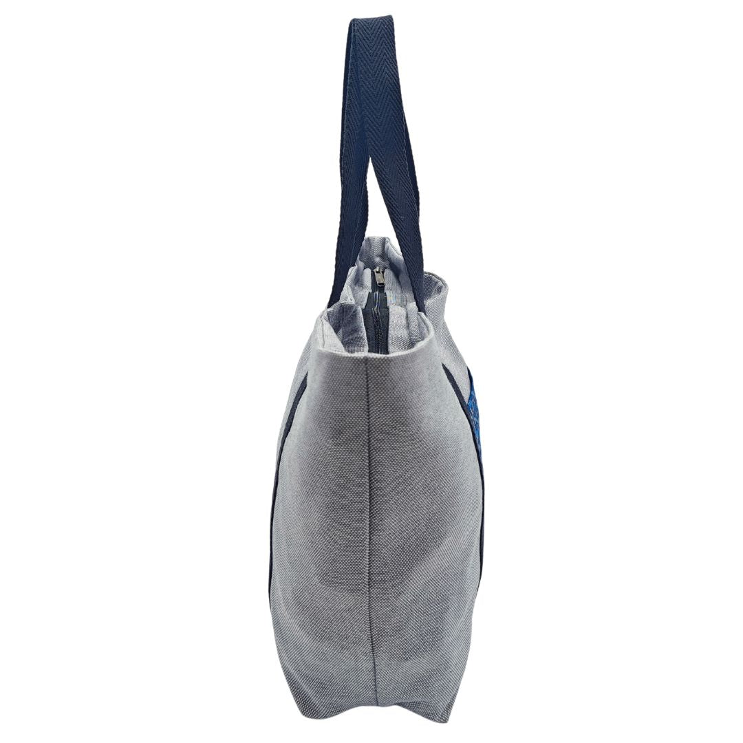 Tote Bag Sayagata Aoi Gris
