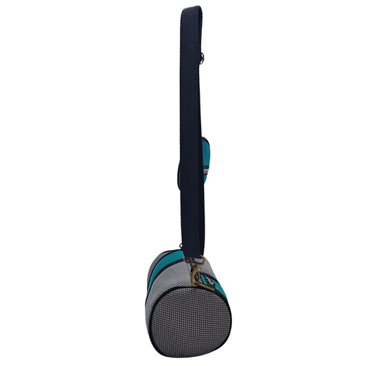 Mini Bolso con Monedero Gris-Verde