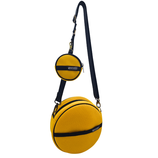 Bolso Circular con Monedero Full amarillo