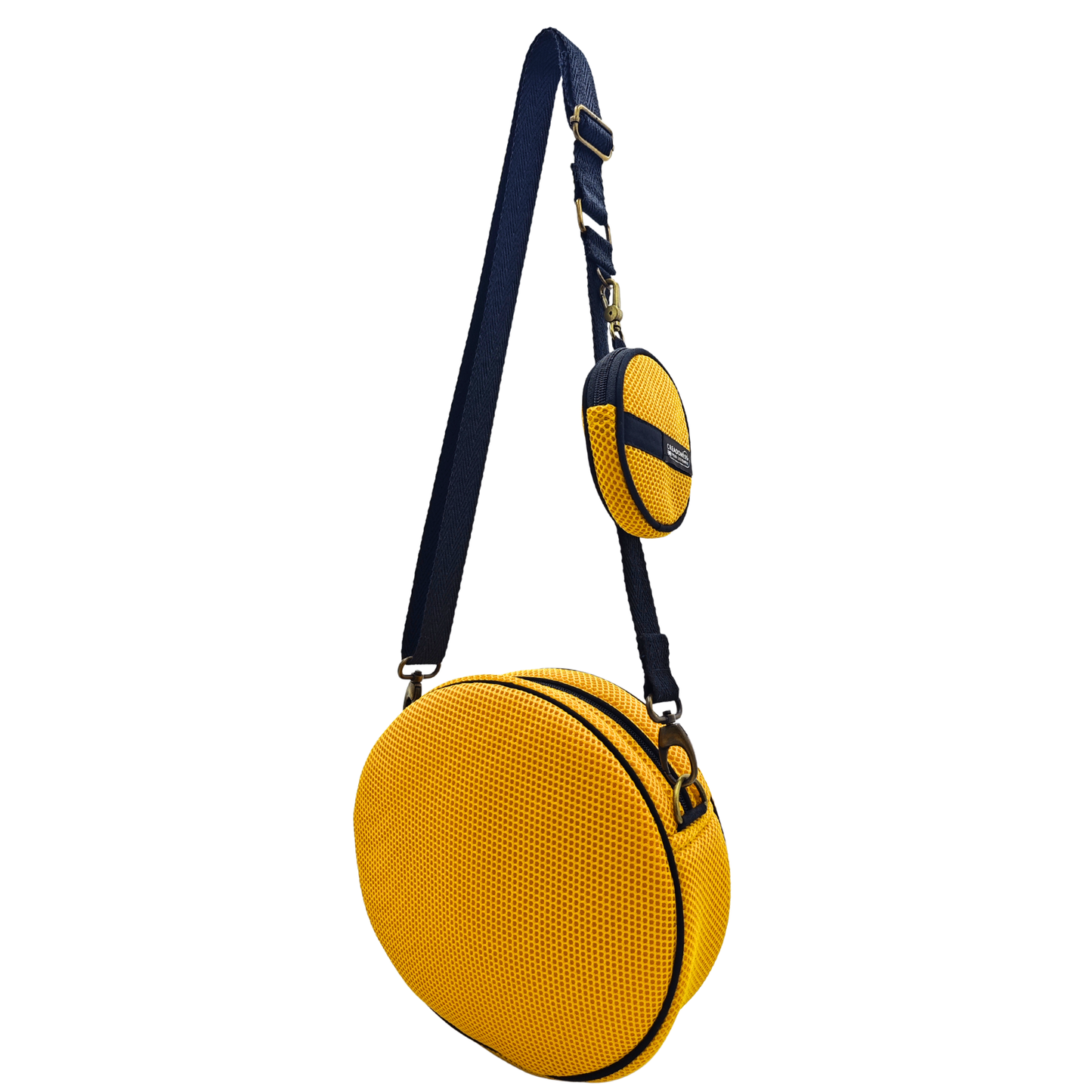 Bolso Circular con Monedero Full amarillo