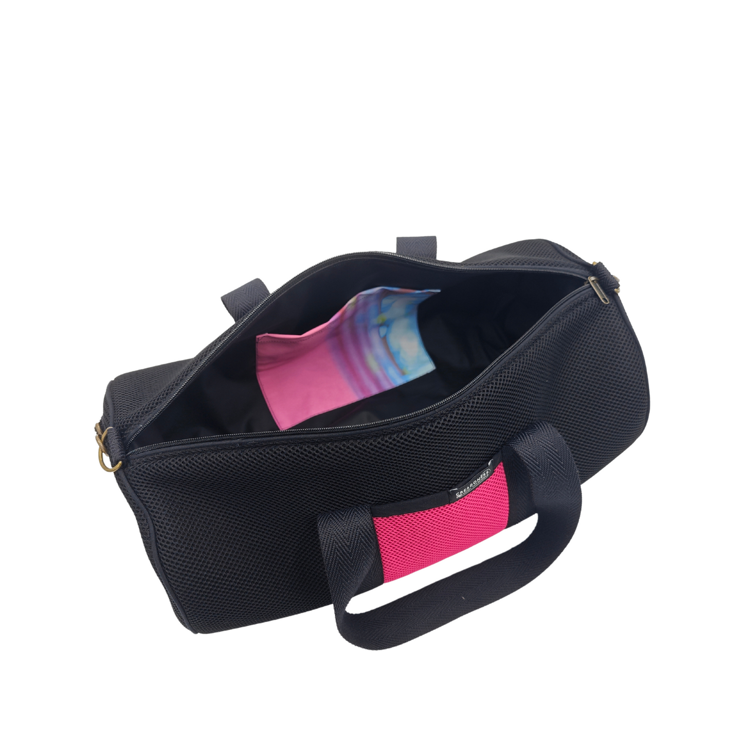 Bolso Deportivo Negro-Fucsia