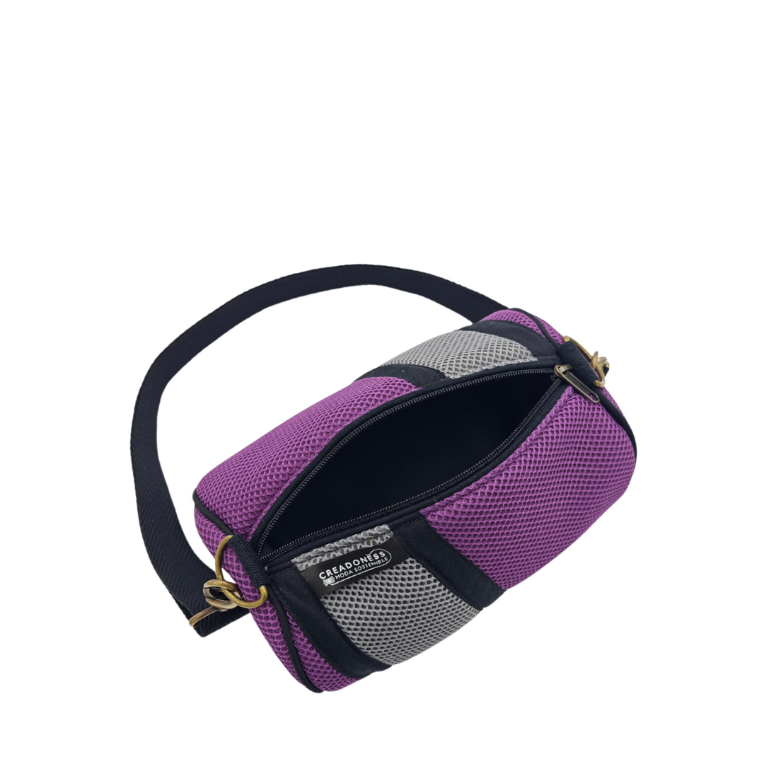 Mini Bolso Básico Violeta-Gris