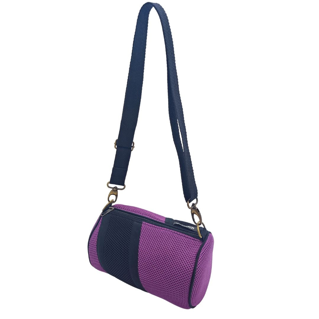 Mini Bolso Básico Violeta-Negro