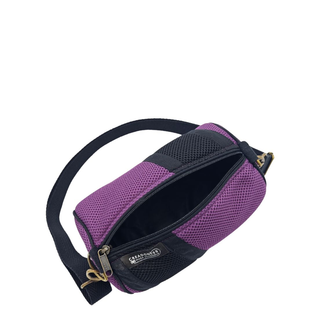 Mini Bolso Básico Violeta-Negro