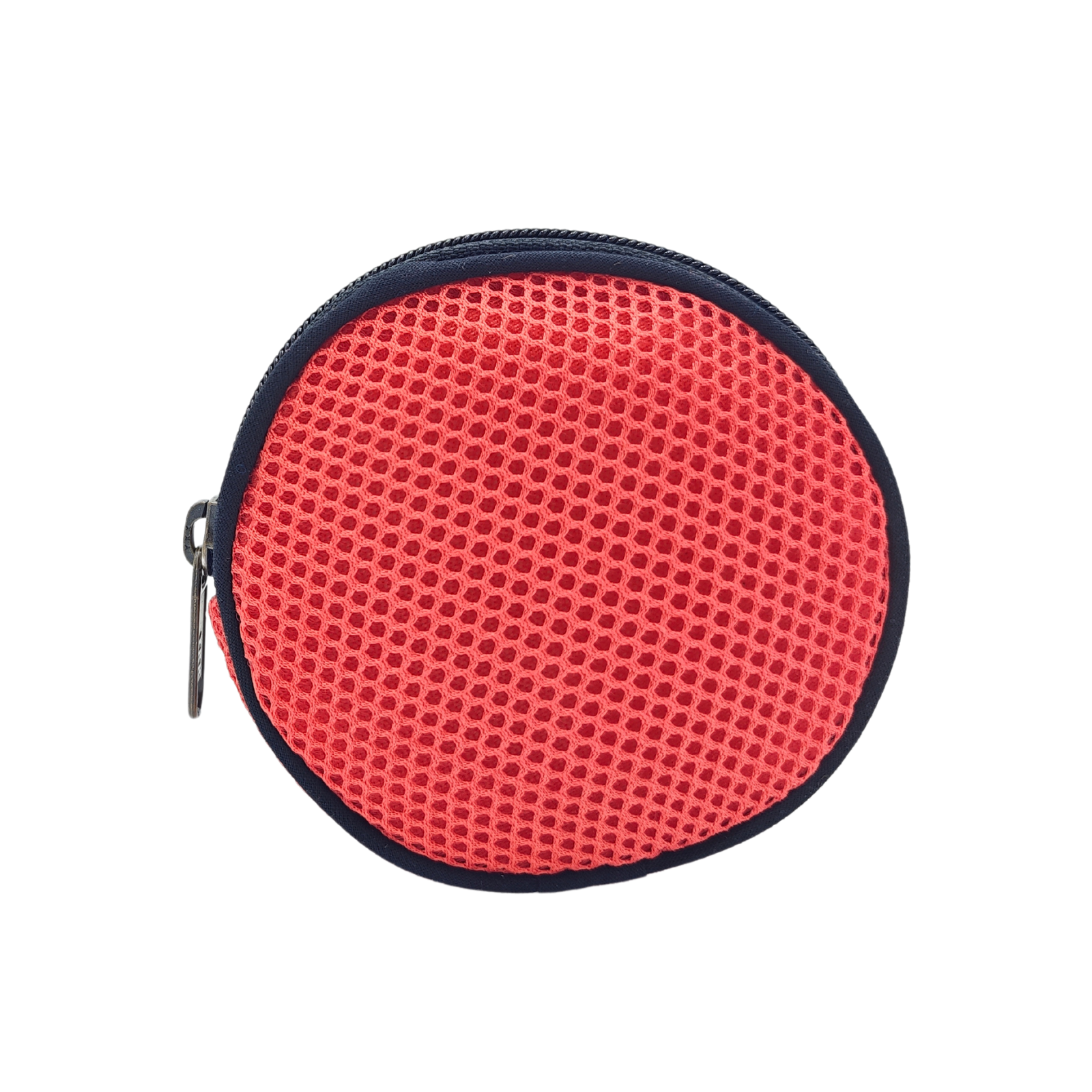 Compra nuestro monedero salmón hecho a mano con tejido 3D y material reciclado, elaborado artesanalmente por las mujeres del Programa Social de Creadoness.