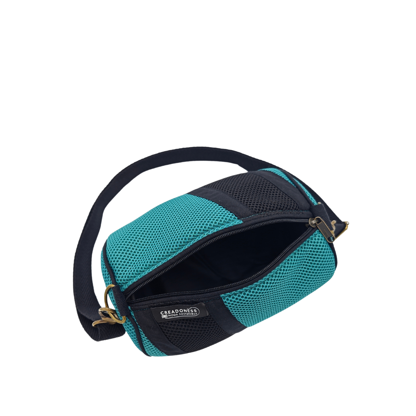 Mini Bolso con Monedero Verde-Negro