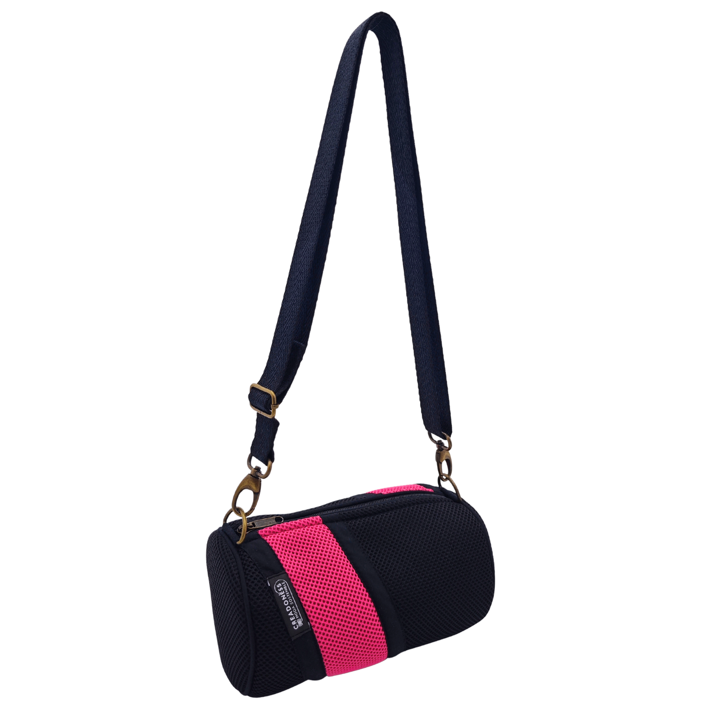 Mini Bolso Básico Negro-Fucsia