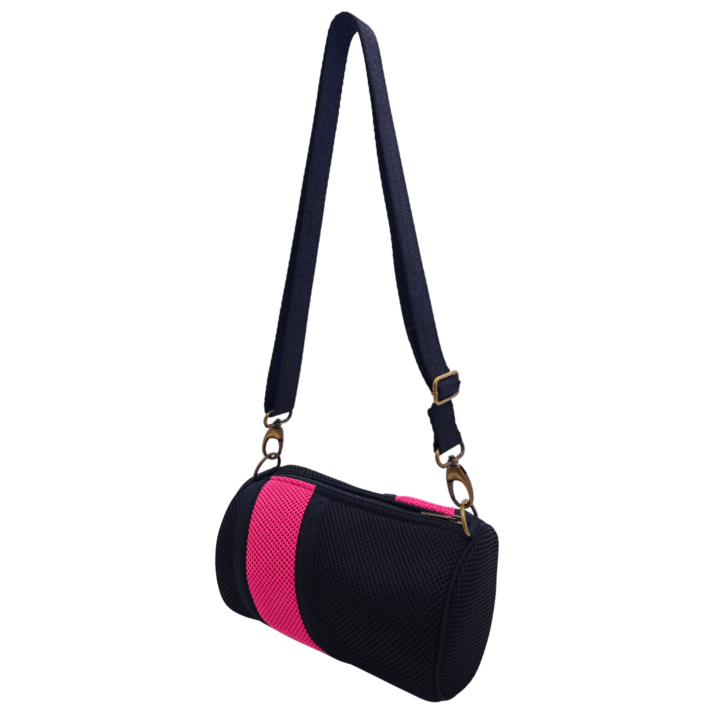 Mini Bolso Básico Negro-Fucsia