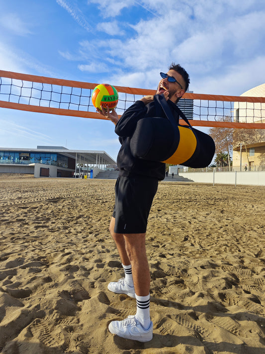 Bolso Deportivo Negro-Amarillo