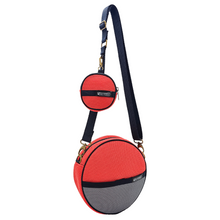 Load image into Gallery viewer, Circular Bag with Salmon Purse 
