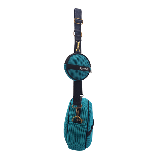 Bolso Circular con Monedero Full Verde