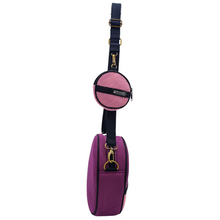 Load image into Gallery viewer, Circular Bag with Purse Violet-Pink 
