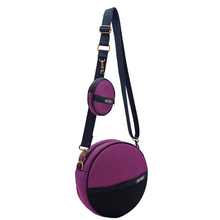 Load image into Gallery viewer, Circular Bag with Purple Purse
