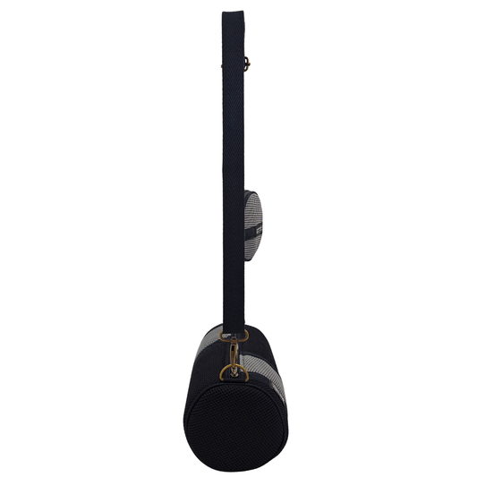 Mini Bolso con Monedero Negro-Gris