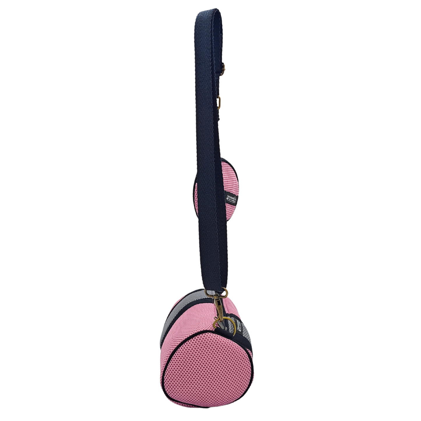 Mini Bolso con Monedero Rosa-Gris