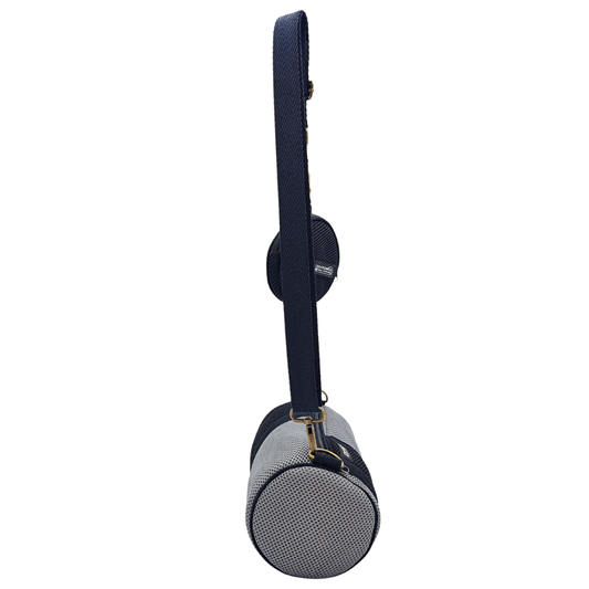 Mini Bolso con Monedero Gris-Negro