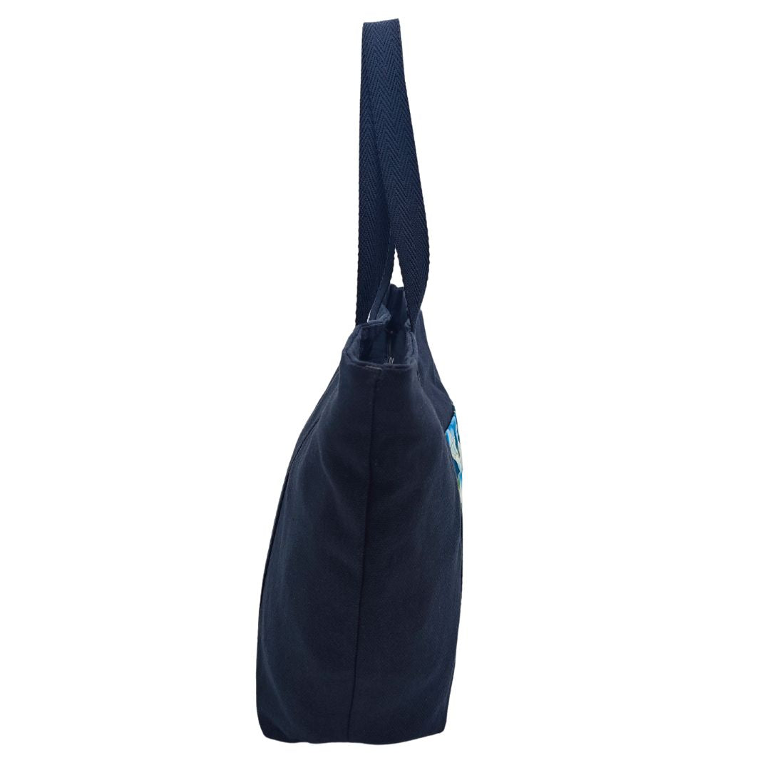 Tote Bag Tsubaji Aoi Negra