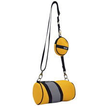 Cargar imagen en el visor de la galería, Mini Bolso con Monedero Amarillo-Gris
