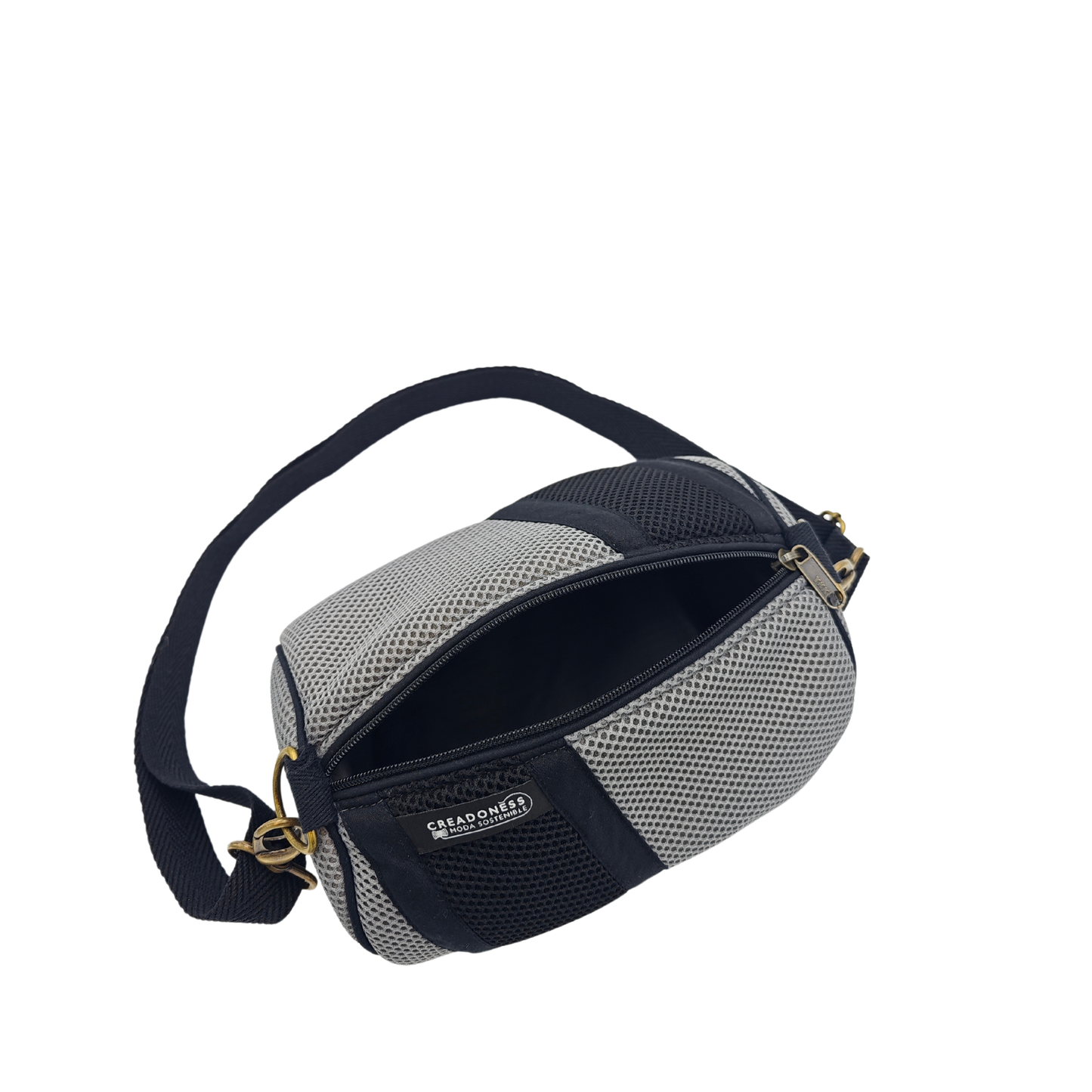 Mini Bolso Básico Gris-Negro