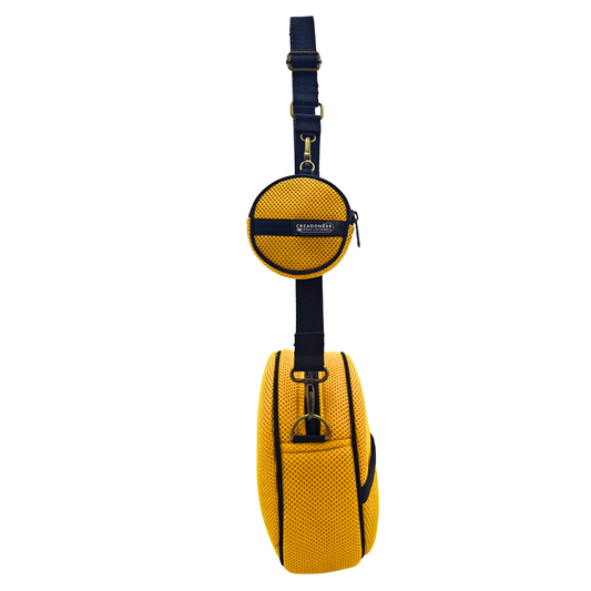 Bolso Circular con Monedero Full amarillo