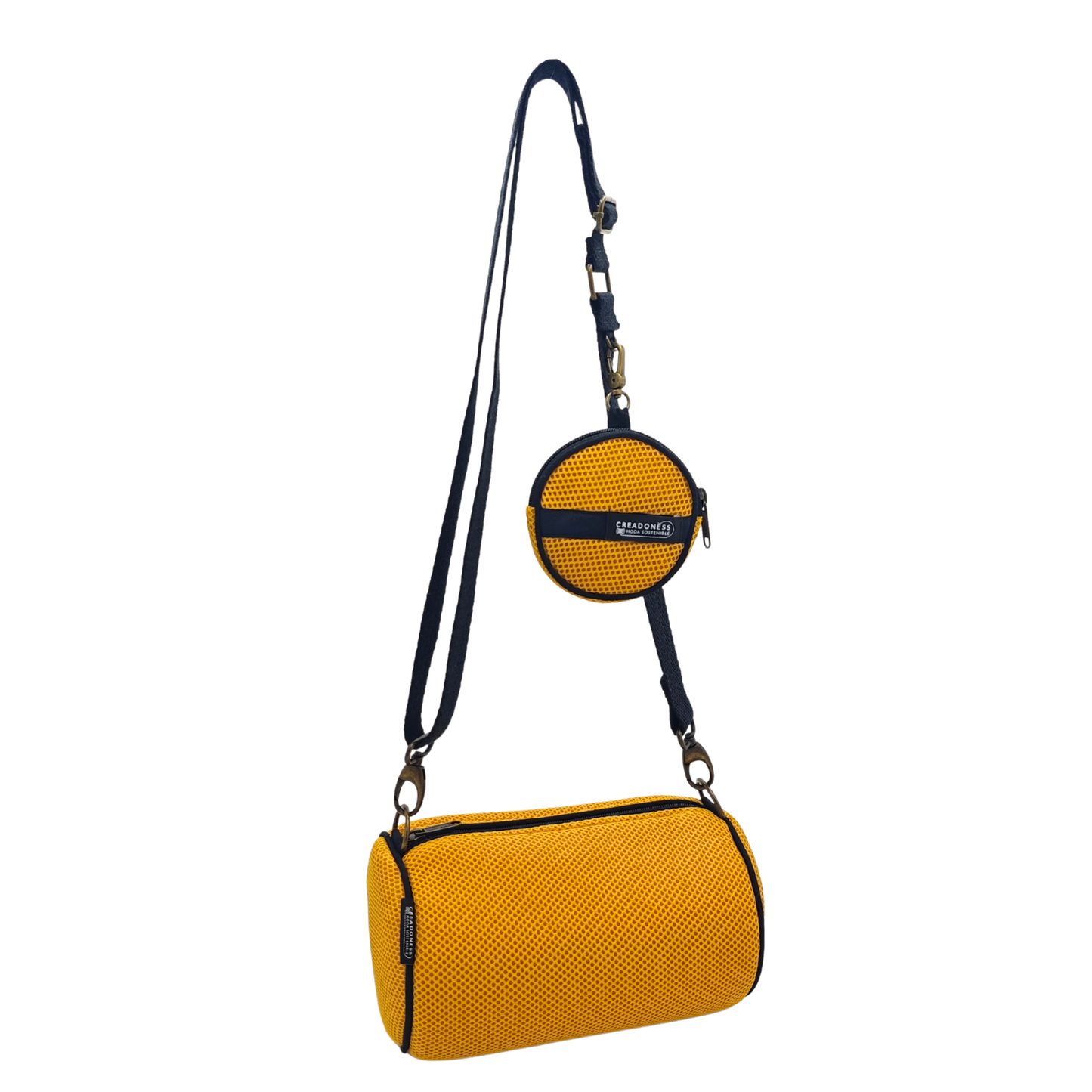 Bolso con Monedero Amarillo