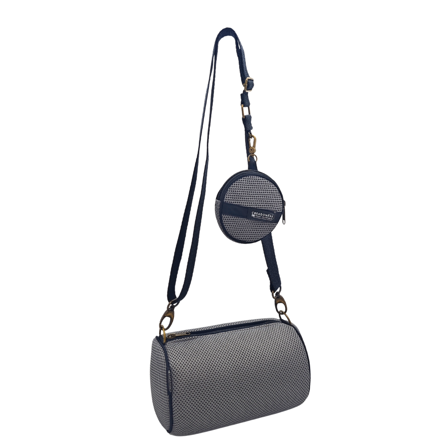 Bolso con Monedero Gris