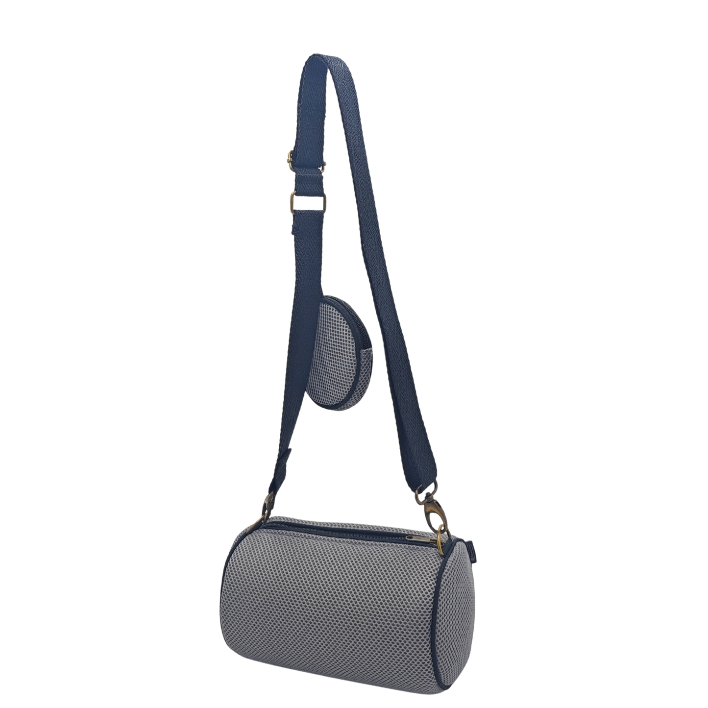 Bolso con Monedero Gris